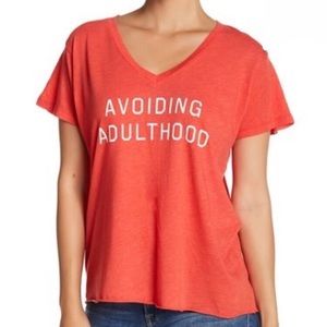 BOGO 💖 NWT Wildfox Avoiding Adulthood Tee Shirt